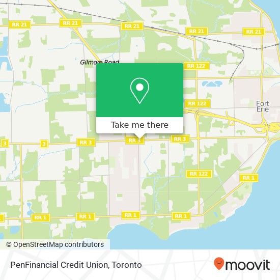 PenFinancial Credit Union map