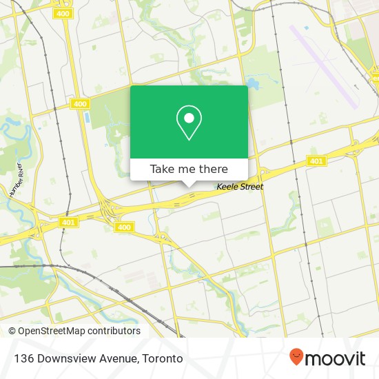 136 Downsview Avenue map