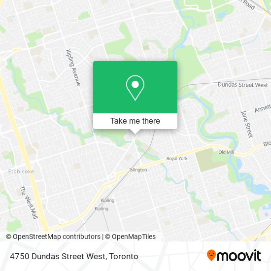 4750 Dundas Street West map