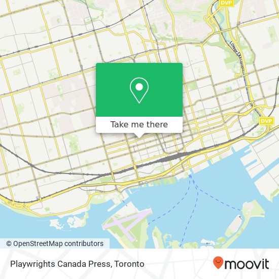 Playwrights Canada Press map