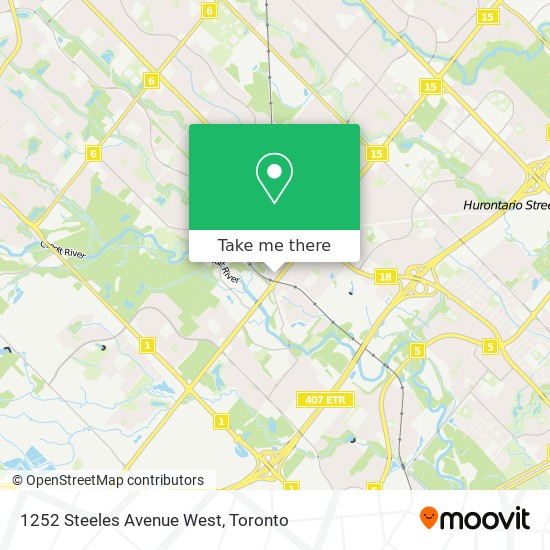 1252 Steeles Avenue West map