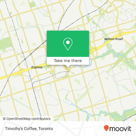 Timothy's Coffee map