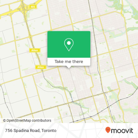 756 Spadina Road map