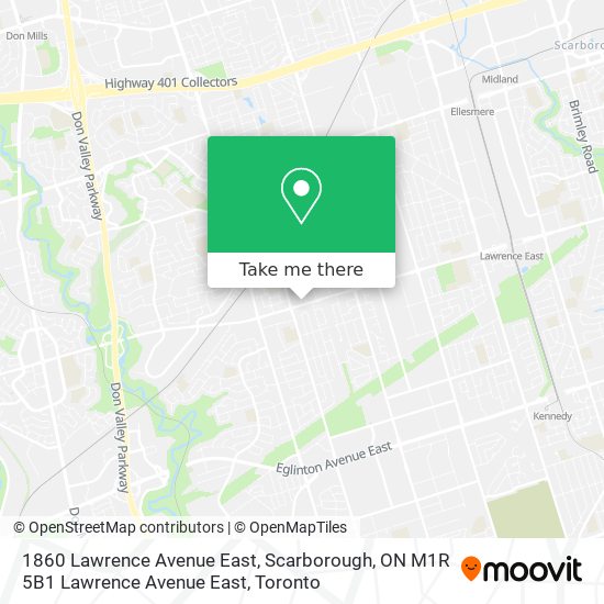 1860 Lawrence Avenue East, Scarborough, ON M1R 5B1 Lawrence Avenue East plan