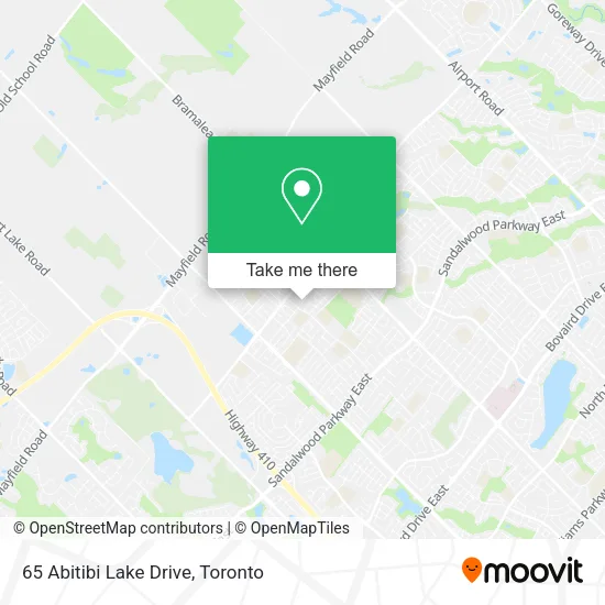 65 Abitibi Lake Drive map