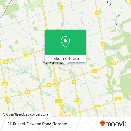 121 Russell Dawson Road map