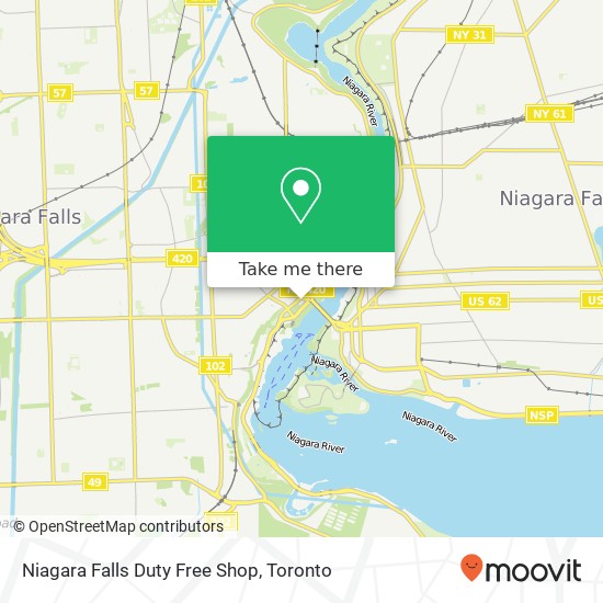 Niagara Falls Duty Free Shop map