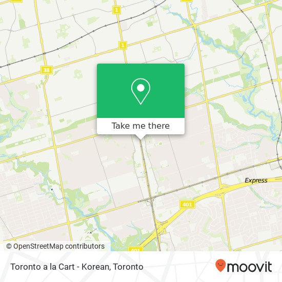 Toronto a la Cart - Korean map