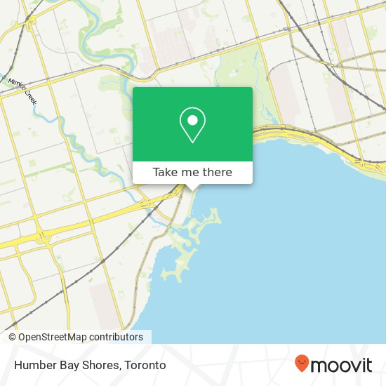 Humber Bay Shores map