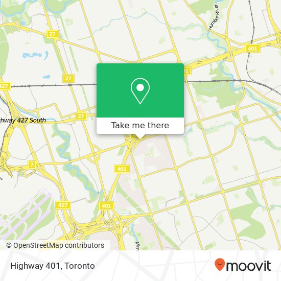 Highway 401 map