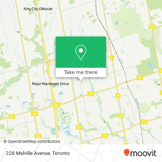 228 Melville Avenue map