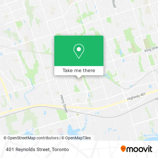 401 Reynolds Street map