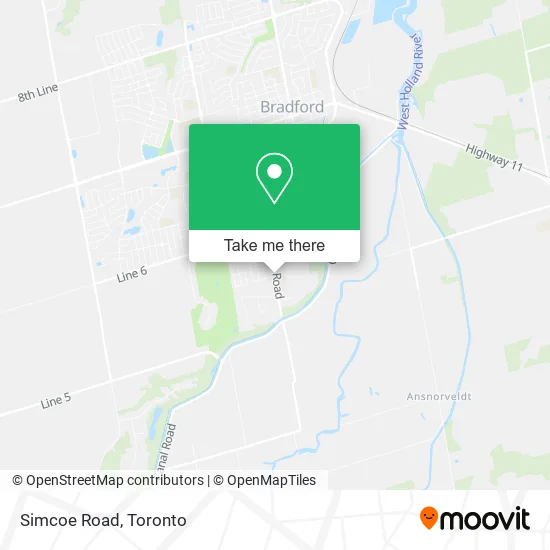 Simcoe Road map