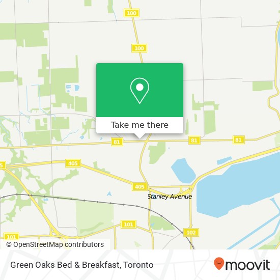 Green Oaks Bed & Breakfast map