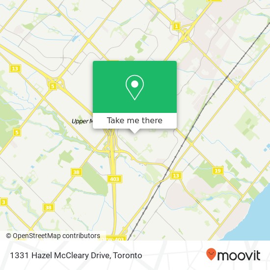 1331 Hazel McCleary Drive map