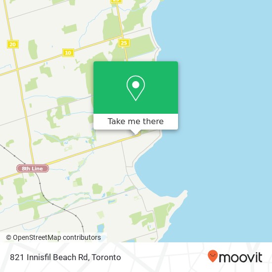 821 Innisfil Beach Rd map