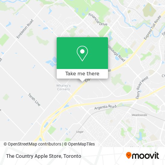 The Country Apple Store map