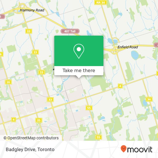 Badgley Drive map