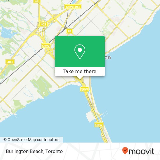 Burlington Beach map