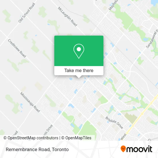 Remembrance Road map