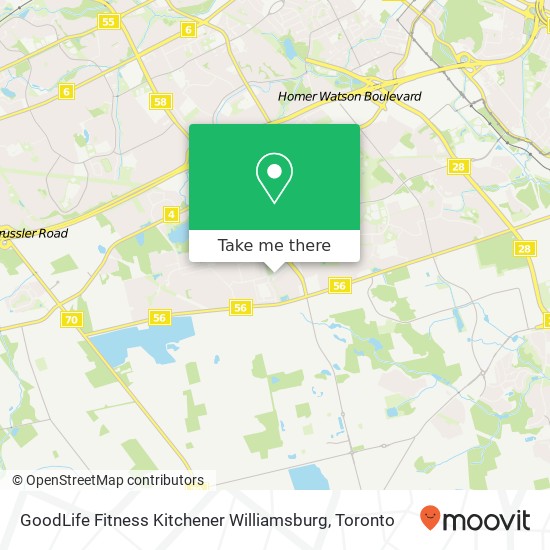 GoodLife Fitness Kitchener Williamsburg plan