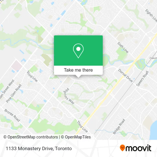 1133 Monastery Drive map