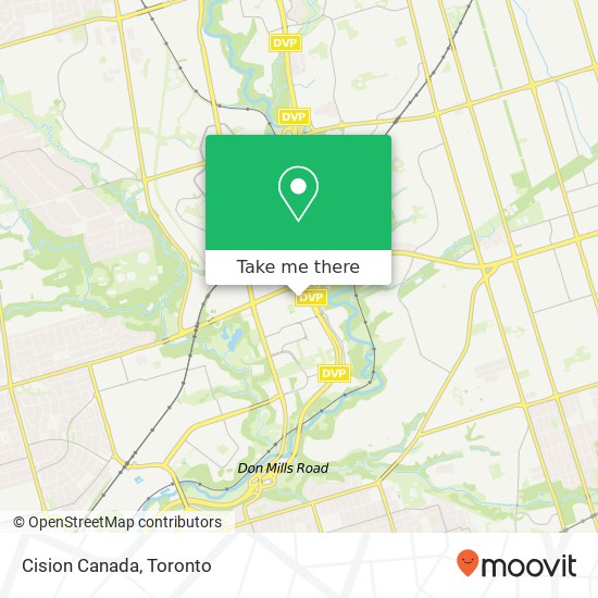 Cision Canada map