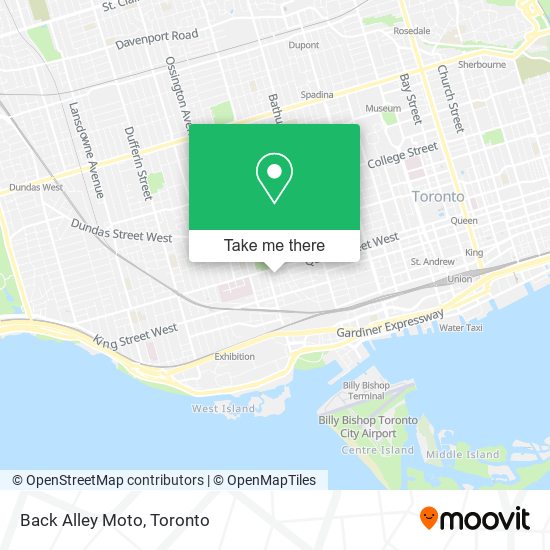 Back Alley Moto map
