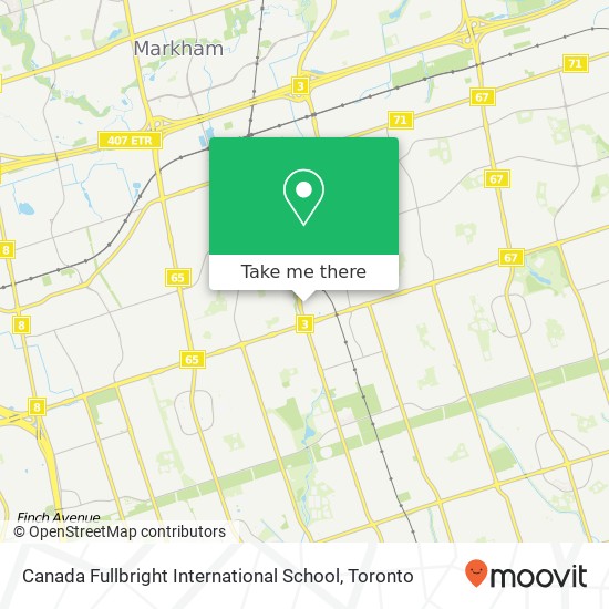 Canada Fullbright International School map