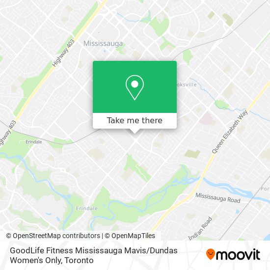 GoodLife Fitness Mississauga Mavis / Dundas Women's Only map