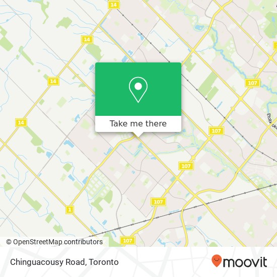 Chinguacousy Road map