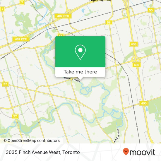 3035 Finch Avenue West map