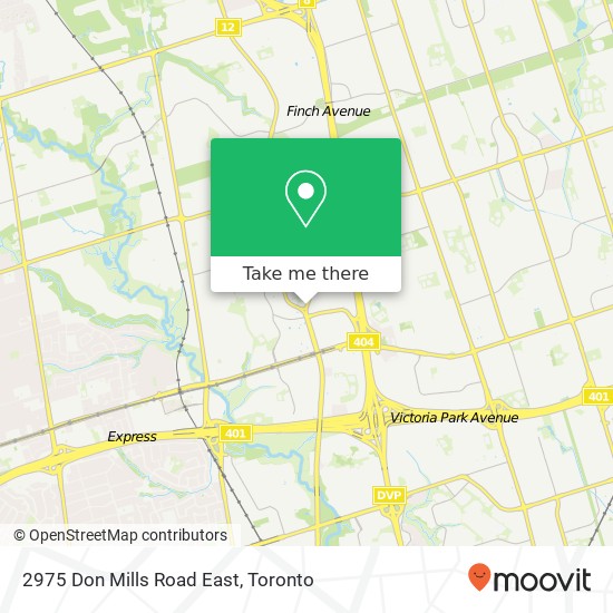 2975 Don Mills Road East map