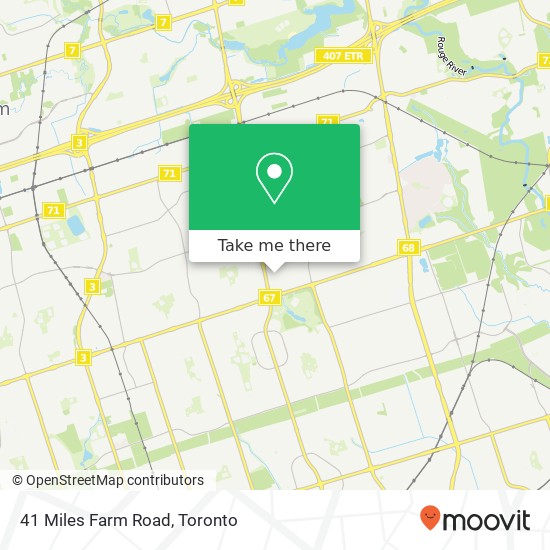 41 Miles Farm Road map
