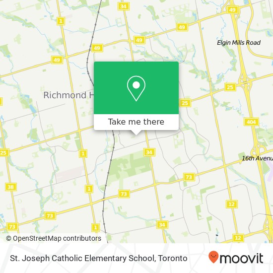 St. Joseph Catholic Elementary School map