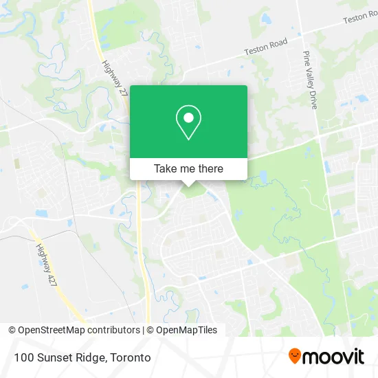 100 Sunset Ridge map