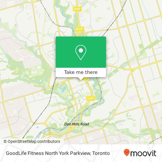 GoodLife Fitness North York Parkview plan