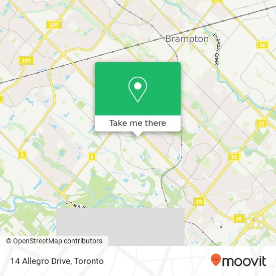 14 Allegro Drive map