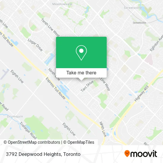 3792 Deepwood Heights map
