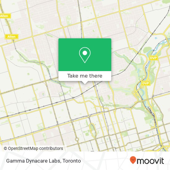 Gamma Dynacare Labs map