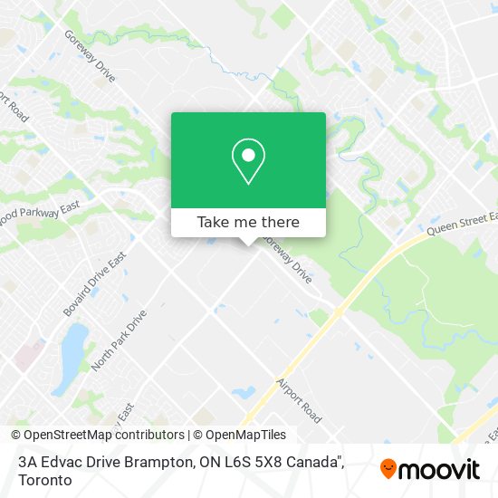 3A Edvac Drive Brampton, ON L6S 5X8 Canada" map