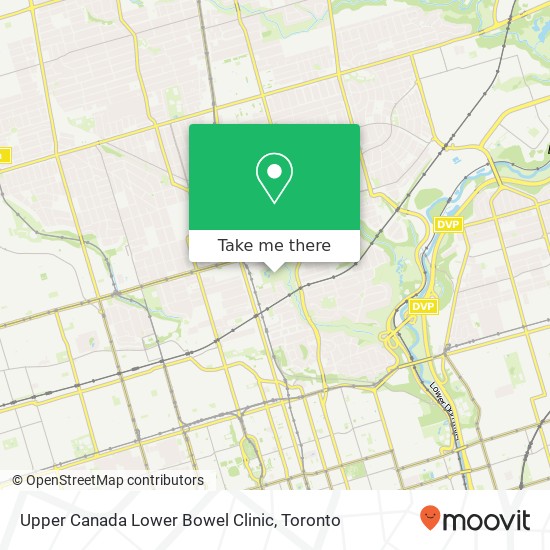 Upper Canada Lower Bowel Clinic map