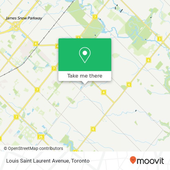 Louis Saint Laurent Avenue map