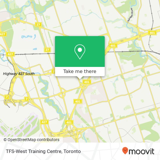 TFS-West Training Centre map