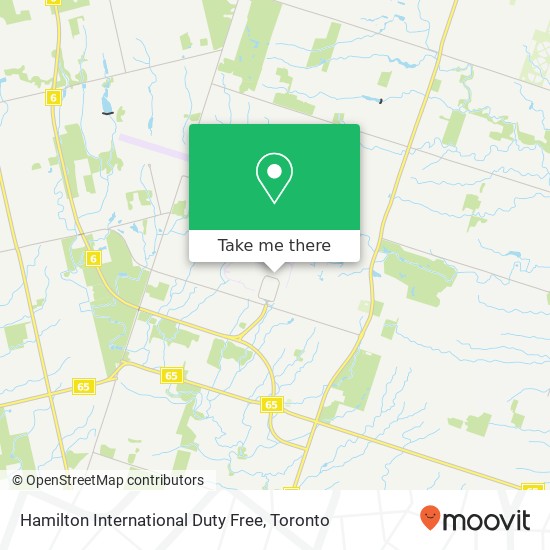 Hamilton International Duty Free map