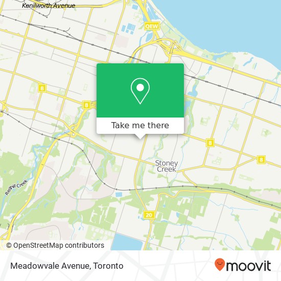 Meadowvale Avenue map