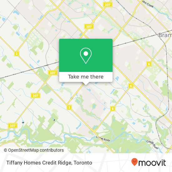 Tiffany Homes Credit Ridge map
