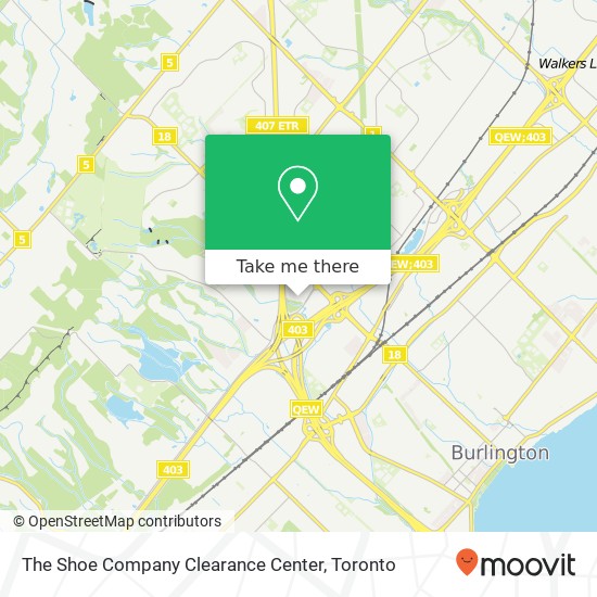 The Shoe Company Clearance Center map