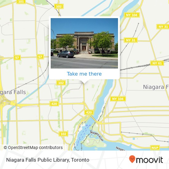 Niagara Falls Public Library map