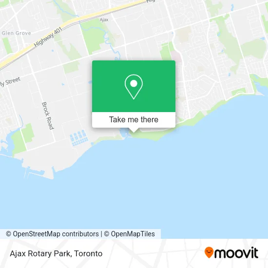 Ajax Rotary Park map